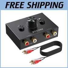 Stereo Audio Splitter - 2 Input 1 Output Switch