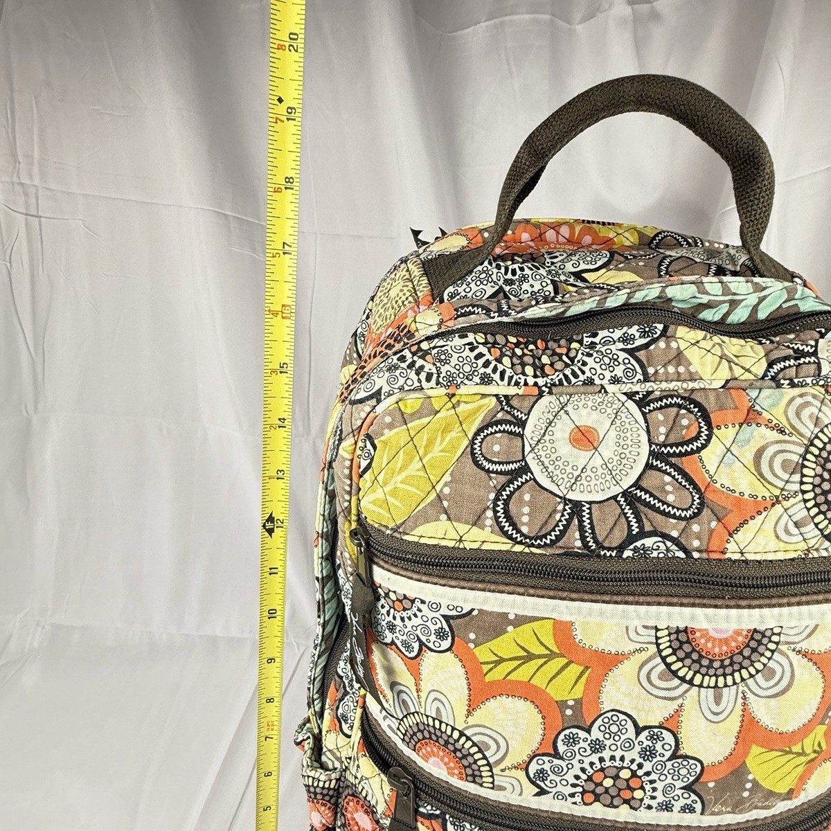 Vera Bradley Campus Backpack Flower Shower Retired Pattern 