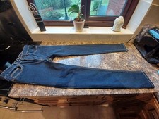 Bench dark blue 30W 34L skinny denim jeans with button fastening and 5 pockets