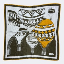 ETIENNE AIGNER SCARF SILK BALLOON DESIGN SQUARE SCARVES ON MULTI COLOR S20