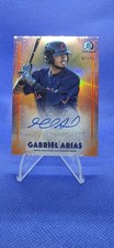 2021 Bowman Chrome Gabriel Arias Dawn Of Glory Orange Refractor auto # 2/25