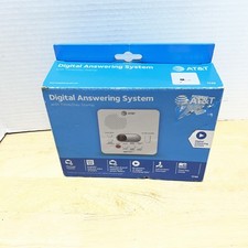 AT T 1740 Digital Answering System With Time and Day Stamp - White
