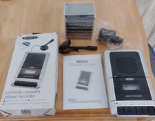 NEW JENSEN MCR-100 Portable Cassette Player Recorder Tape Player W/ 8 TAPES
