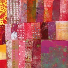 Printed Collage Papers, Printed Painted Papers, Mixed Media, Ephemera 25 Designs