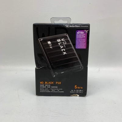 New Western Digital WD 2.5'' BLACK P10 Game Drive 5TB USB 3.2 Gen 1 HDD