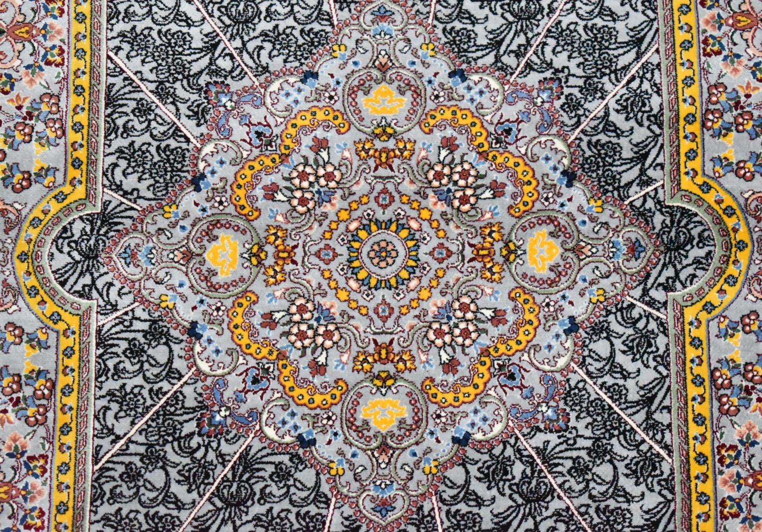 Silk Rug 100 % Bamboo Silk Rug 31'' x 47'' Home Decor Rug Small Bamboo Wall Rug