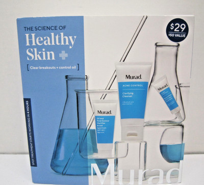 Murad The Science of Healthy Skin: Clear Breakouts & Control Oil 3 Pc Set NIB