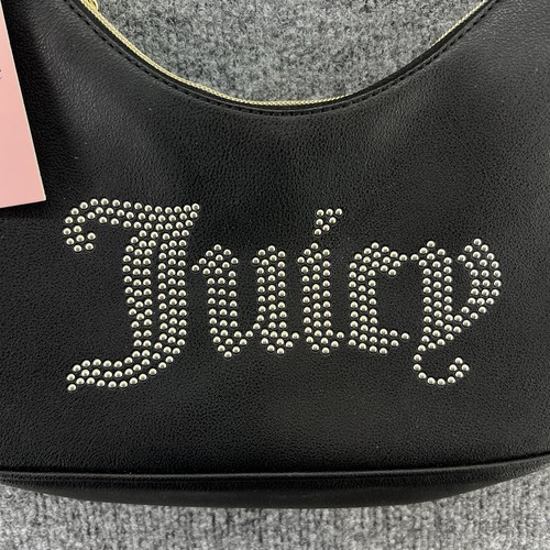 NEU Juicy Couture schwarz Leder Obsession Umhängetasche Tasche Handtasche Viral Crossbody - Bild 2 von 12