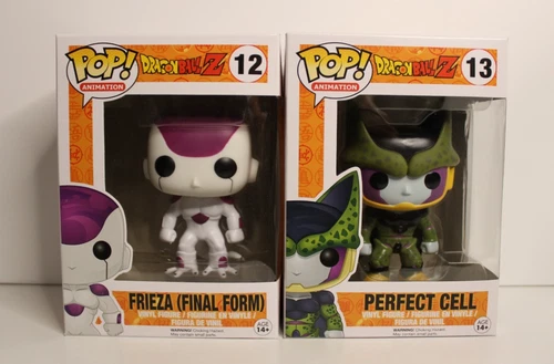 Funko Pop! Dragon Ball Z Frieza (Final Form) #12, Perfect Cell #13 (Lot of 2)