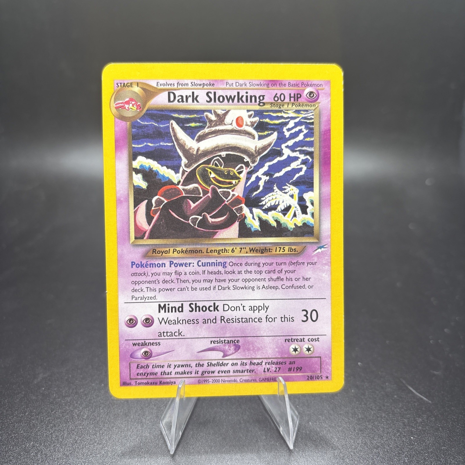 Pokemon Trading Card DARK SLOWKING - 20/105 - Neo Destiny  Rare NM/LP -c