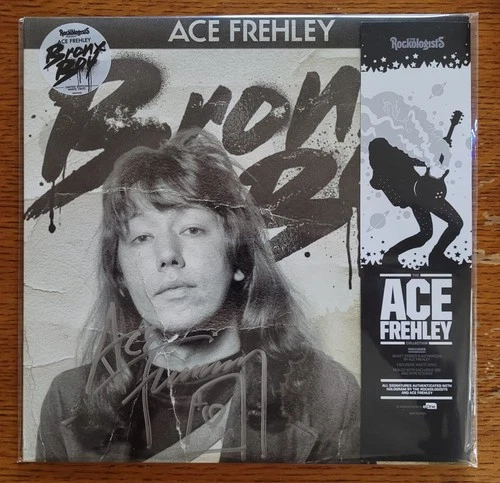Ace Frehley SIGNED Bronx Boy SEALED WHITE LP ROCKOLOGISTS w/COA KISS NEW MINT