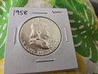 1958 US Franklin Half 50c Nice Unc
