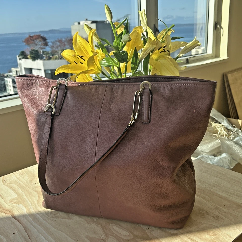 Coach Tote Madison Pebbled Cranberry Red Leather 26225  Shoulder Bag 2013 - Image 2 of 4