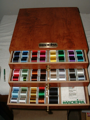 Madeira Thread Treasure Chest Lot 1 - 191 Spools Machine Embroidery