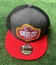 Kansas City Chiefs New Era 9Fifty NFL Draft Mesh Back Snapback Hat Cap One Size