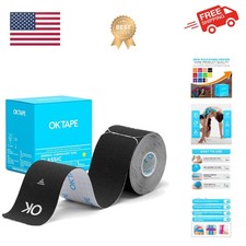 Kinesiology Tape 10 inches Precut, 20 Strips, Cotton Elastic Athletic Tape La...