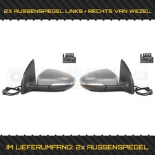 2X VAN WEZEL AUSSENSPIEGEL  LINKS + RECHTS FÜR VW GOLF VI 5K1 2.0 TDI