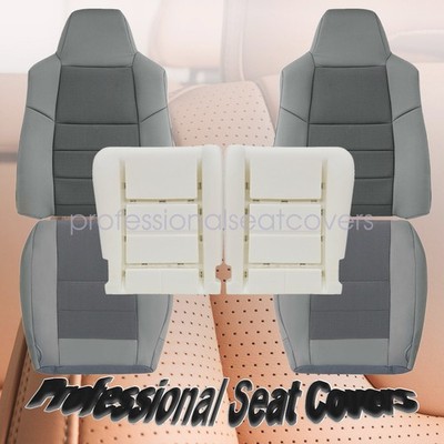 6 x For 2002-2005 Ford Excursion XLS XLT Driver Passenger Cover Gray & Foam US