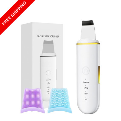 Skin Scrubber Spatula Blackhead Remover Pore Cleaner Facial Exfoliating Tool USB