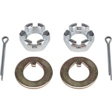 Speedway Motors 1937-1948 Ford Spindle Replacement Castle Nuts W Pins Washers