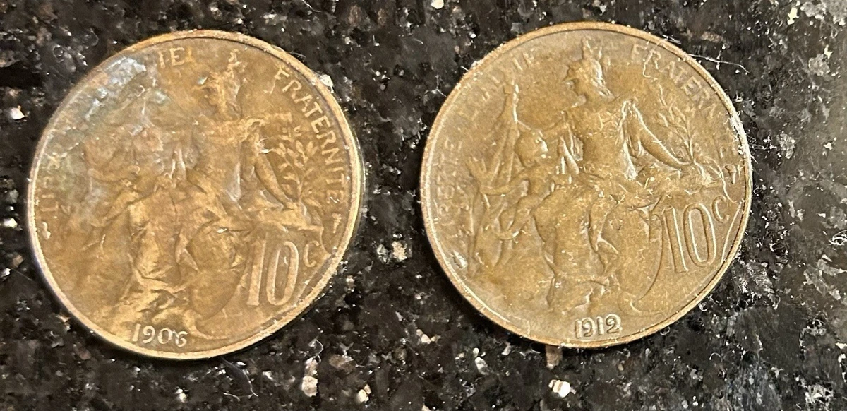 PIÈCE DE MONNAIE 10 Centimes Marianne 1990 République Française EUR 1 PIÈCE DE MONNAIE 10 Centimes Marianne 1990 République Française EUR 1