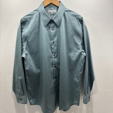 Perry Ellis Portfolio Blue Men s Dress Shirt Easy Care Wrinkle Free NEW no tags