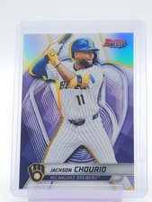 JACKSON CHOURIO 2025 BOWMAN'S BEST REFRACTOR #10 MILWAUKEE BREWERS Q2045
