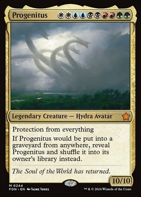 Light Play x 1 Progenitus - Foil Foundations