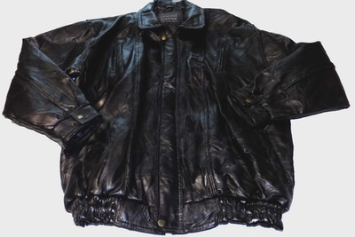 GIOVANNI NAVARRE LAMBSKIN LEATHER MOTORCYCLE JACKET MENS SZ XXL -BLACK- NWT