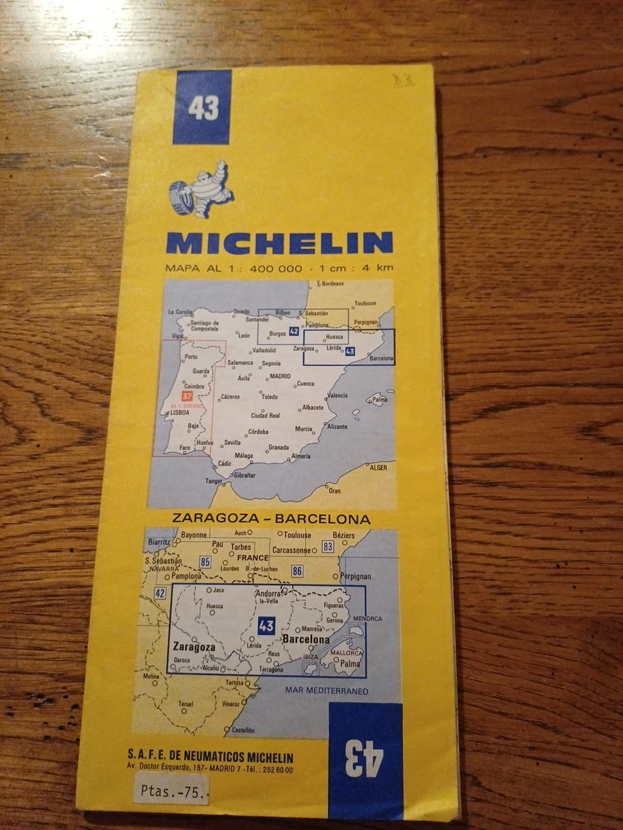 Carte Routière Ancienne Michelin N°35 – Années 1920 – Aurillac-Cahors – BE Renault