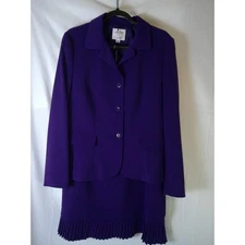 Collections for Le Suit Purple Two Piece Skirt Suit Women Size 12 Blazer Skirt