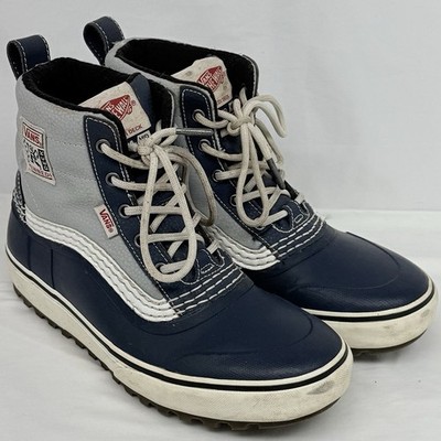 Vans Standard Mid Snow MTE Kennedi Deck Boots Navy Grey Mens 8 Unisex Waterproof
