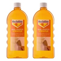 2x Bartoline Wallpaper Stripper Concentrated Formula Fast Acting Easy Removal 1L
