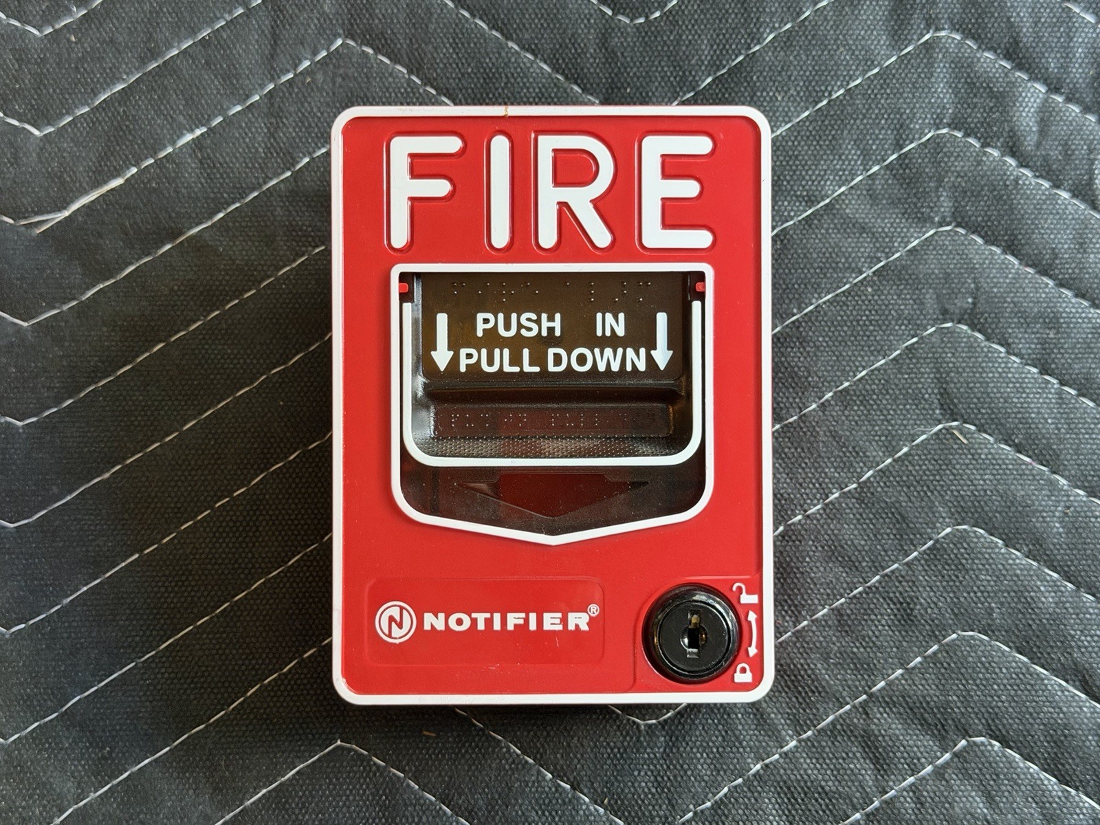 Notifier NBG-12LX Addressable Fire Alarm Pull Station USED