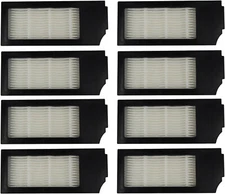 8-Pack HQRP Filter For Ecovacs Deebot X1 / X1e OMNI X1 Plus X1 Turbo Robot Vac