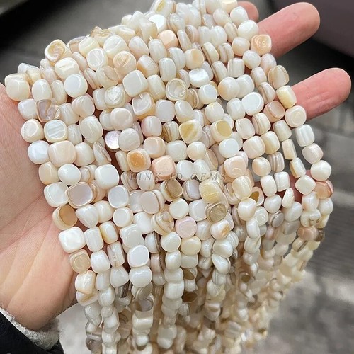 Natural Shell Irregular Shape Smooth Beads Loose Spacer Bead For Jewelry Making - Picture 5 of 8