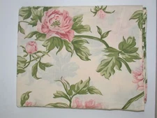 C & F Enterprises Tablecloth ~ Peach & Green on Beige 60" x 84" Rectangular NEW