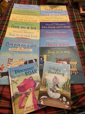 16x Usborne Phonics Books Bundle~ First Reading 