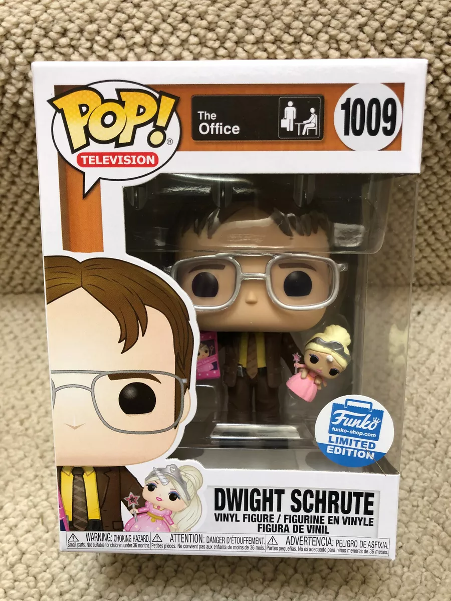 Dwight Schrute with Princess Unicorn Doll #1009 Funko Shop Exclusive Pop