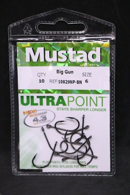 Mustad Big Gun Ultra Point Sea Fishing Hooks All Sizes