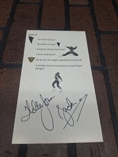 Walter Jones Black Power Rangers Vintage Guidebook Signed Zack 