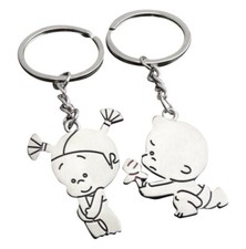 Llavero de acero para bebés, niñas y niños.