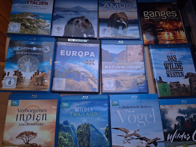 Blu-ray Auswahl Sammlung 3D Aktion Abenteuer Fantasy Filme Dokumentationen