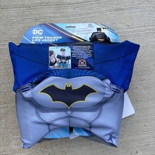 Swimways DC Batman Kids Swim Trainer Life Jacket Vest Arm Floaties, Batman