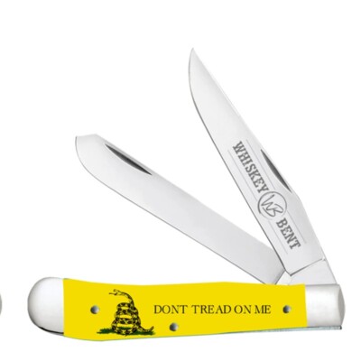 Whiskey Bent Knives Trapper  Slip Joint Folding Knife Don't Tread - WB11-31