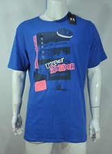 Under Armour Men's T shirt 2XL Loose fit Headquarters Short Sleeve Blue NWT