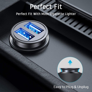USB Chaussette de voiture double chargeur 12V Adaptateur d'alimentation pour allume-cigare