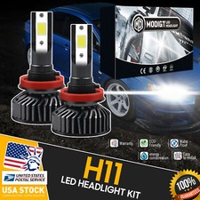 Shockproof 6000k Built-in Fan 2x Car Led Headlight Bulb Kit 20000lm Hilo Beam