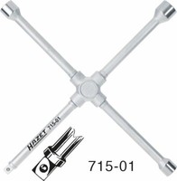 Hazet KreuzschlüSsel AußEn-Sechskant 17 X 19 X 22 X AußEnvierkant Antrieb 12,5 =