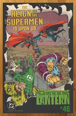 1993 DC Comics Green Lantern Vintage Print Ad/Poster Superman Mongul Promo Art